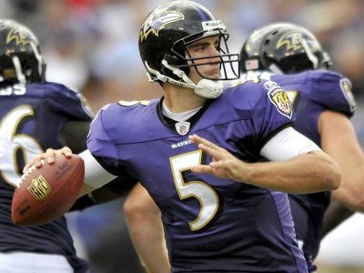 Browns Ravens Football: Baltimore, MD - Joe Flacco Photographic Poster Print by Gail Burton, 32x24