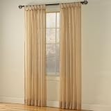 Brylane Home Crushed Voile Tab-Top Panel (SAGE,51
