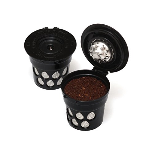 Reusable Coffee K-Cup Filters (Set of 2) - Use your Own Coffee in all Keurig 2.0 and Earlier Brewers