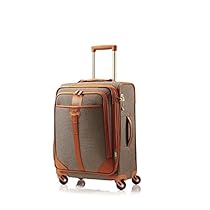 Hartmann Herringbone Luxe Softside Carry On Expandable Spinner, Terracotta Herringbone, One Size
