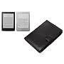 Leder Tasche f�r Amazon Kindle 4, schwarz von Navitech