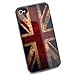 Classic Retro UK United Kingdom Union Jack Flag Hard Case Cover for Apple iPhone 4 4s by ruishername