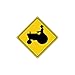 Tractor Traffic Farm Crossing Traffic Metal Aluminum Sign Xing Yield 12x12