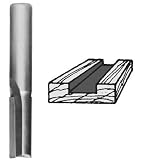 1014LH CARBIDE-TIP 2 FLUTE STRAIGHT LEFT ROTATION ROUTER BIT 1/4 DIA X 1" CL X 1/4" SH X 2-1/2" OAL