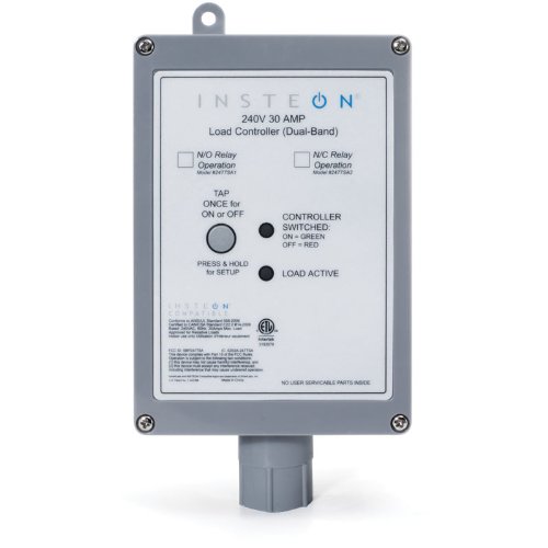 Smarthome 2477SA2 INSTEON Dual-Band 220V / 240V 30-AMP Load Controller Normally Closed Relay, White