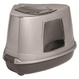 Clean-n-Tidy Corner Hooded Cat Loo, 2 Tone