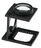 6x Metal Frame, Double Lens Folding Linen Tester Magnifier 41Tv0SpE4tL. SL160 6x Metal Frame, Double Lens Folding Linen Tester Magnifier
