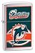Zippo Lighter NFL MIAMI Dolphins, Brushed Chrome
