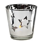 Stars Candle Holder  - Silver (2 Count)