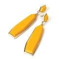 Drop Bead Pierced Fashion Earrings Gold & Yellow