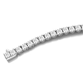 5.00 cttw Round Diamonds Bracelet - 14kt White Gold LIFETIME WARRANTY