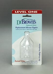 Dr. Brown's Natural Flow Level One Standard Nipple, 3 Pack