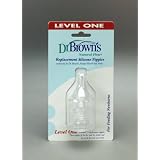 Dr. Brown's Natural Flow Level One Standard Nipple, 3 Pack ~ Dr. Brown's