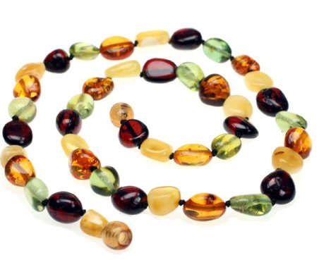 Amberbeata Baltic Sea Amber Beads Necklace, 20-Inches