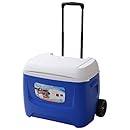Igloo Products Corporation 00045813 Island Breeze Roller Cooler, 60 quart, Blue