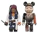 Medicom Pirates of the Caribbean Davy Jones 100% Bearbrick and Jack Sparrow Kubrick 2 Pack_s-1