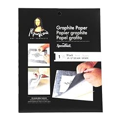 Speedball Mona Lisa 9-Inch-by-12-Inch Graphite Paper, Black