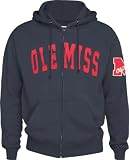 Mississippi Rebels Vintage Campus Full Zip Fleece Hoodie