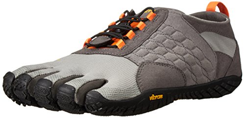 Vibram Men's Trek Ascent Light Hiking Shoe, Grey/Black/Orange, 46 EU/12.5 M US
