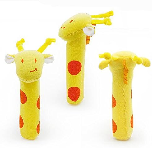 Baby Toy Hand Puppet Cute Animal Soft Plush Rattles 6" Giraffe