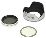 Professional Filter Kit (Polarizer  UV) with Lens Hood for Olympus FE-280 FE-270 FE-240 and FE-190