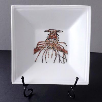 Lobster She's Got Legs Square Condiment servers