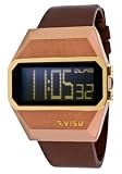EVISU Men's EV-7001-04 Sadao Brown Ion-Plated Stainless Steel Digital Fashion Watch