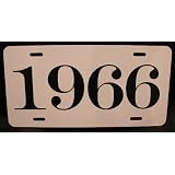 1966 YEAR LICENSE PLATE by Motown Automotive Design