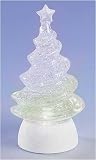 Pack of 3 Lighted LED Christmas Tree Swirl Snow-Blowing Glitterdomes