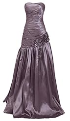 Strapless Shirred Ruched Fitted Evening Dress/Prom Dress 