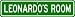 LEONARDO ROOM SIGN - Personalized Gift Boy or Girl, Aluminum