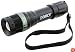 Dorcy 41-4280 Weather Resistant Optic Lens LED Flashlight with Nylon Lanyard and Strobe Setting, 130-Lumens, Black Finish