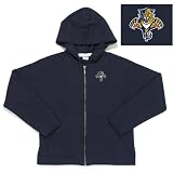 Florida Panthers NHL Girls Lucky Full Zip Hooded Jacket (Navy)