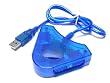 DUAL PS2 PSX to PC USB CONTROLLER ADAPTER CONVERTER New 80001