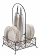 Nautical Cruet and Plate Set with Metal Stand