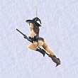 Christmas ornament Gothic holiday witch temptress new