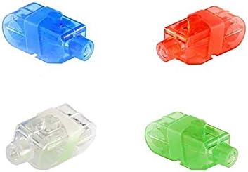twotigersking (20 pcs 4 colors)Finger LED Beam Flashlights, Led Laser Party Glow Light Ring Torch Mix Color,LED Flashing Finger Lights,LED Finger Lamps - Rave Finger Lights