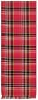 Durable Hand Woven 100% Cotton Colorful Green and Yellow Plaid Table Runners 12x72 Inches Set of Two