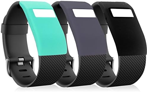 Eityilla Silicone Band Cover Protective Rubber Case for Fitbit Charge/Charge HR (3Pack-004)