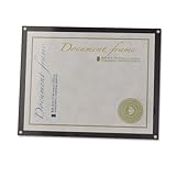 Universal Acrylic Easel Back Magnetic Frame For 8 1/2 X 11 Insert Black Rem ....