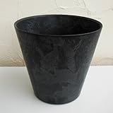 アートストーン　ラウンド　ブラック　直径22cm[鉢][新世代コンテナ]