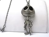 Vintage Nightmear Jack the Skeleton 3-D Jointed/Moving Charm Necklace on Long 32