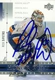 Rick DiPietro Autographed/Hand Signed Hockey Card (New York Islanders) 2002 UD Honor Roll #30