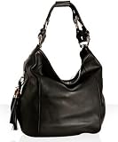 Gucci black leather 'Techno Horsebit' large hobo