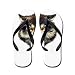 Artsmith, Inc. Kid's Flip Flops (Sandals) Wolf Bite - Medium
