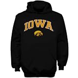 NCAA Iowa Hawkeyes Youth Black Classic Twill Hoody Sweatshirt