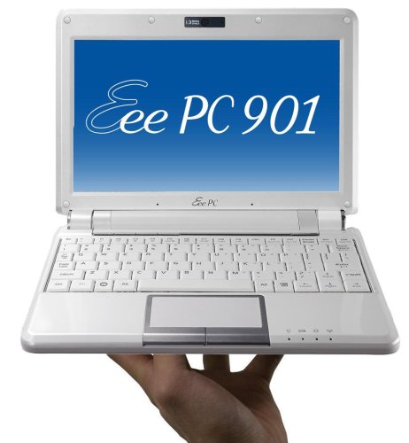 ASUS Eee PC 901 8.9-Inch Netbook (1.6 GHz Intel Atom N270 Processor, 1 GB RAM, 20 GB Solid State Drive, Linux, 6 Cell Battery) Pearl White