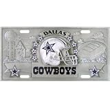 Dallas Cowboys Zinc License Plate - NFL Football Fan Shop Sports Team Merchandise 