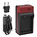 EZOPower Travel Charger Kit + Accessory Pouch Case for Sony Alpha A3000, NEX-5T, NEX-5TL, NEX-5N, NEX-3N, NEX-6L, NEX-6, NEX-5R, NEX-F3, NEX-7, A37, A35 Digital Camera *Compatible with NP-FW50/ BC-VW1*