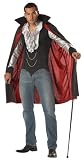 California Costumes Men's Very Cool Vampire Costume,Black/Silver,Medium